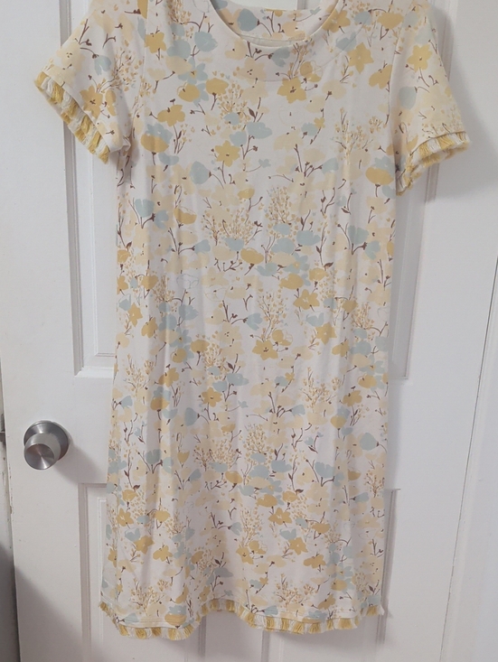 Spartina 449 Dresses & Skirts - Spartina 449 Cream Dress with Yellow & Pale Blue Floral Print